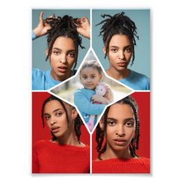 Desenhe Sua Própria Colagem de 5 Fotos