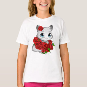 Desenhista caracterizado: T-shirt cor-de-rosa