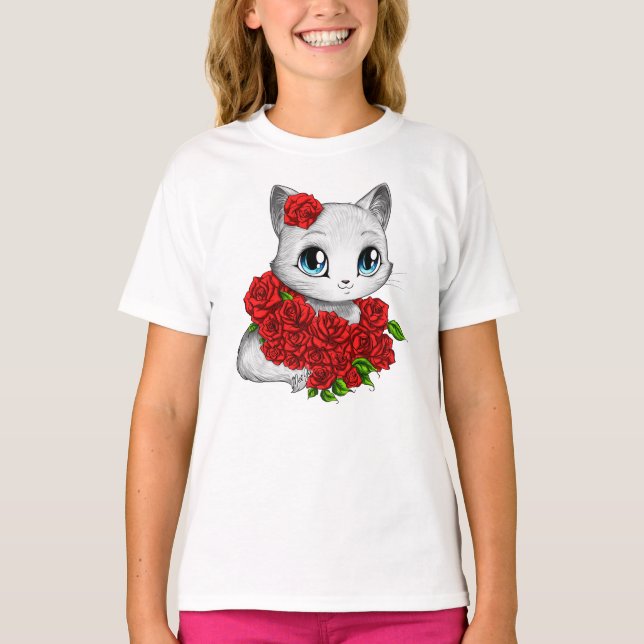 Desenhista caracterizado: T-shirt cor-de-rosa (Frente)