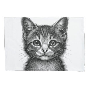 Desenho Adorável de Gato Jovem