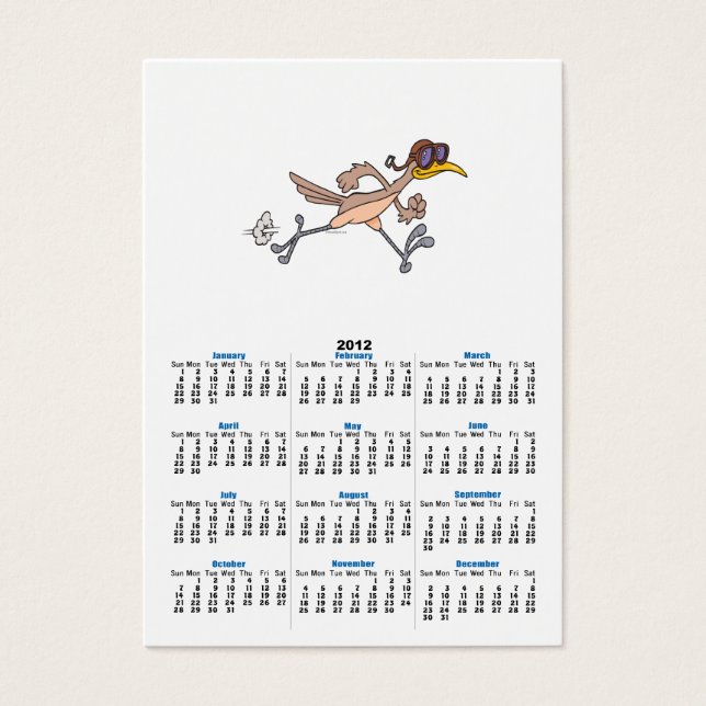 desenho animado de pássaros do roadrunner do bobo (Frente)