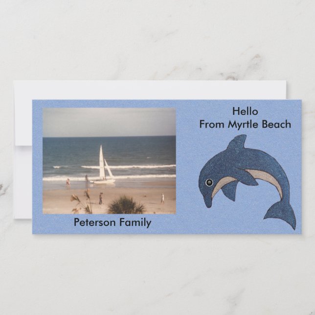 Desenho bonito de golfinhos no oceano azul persona (Frente)