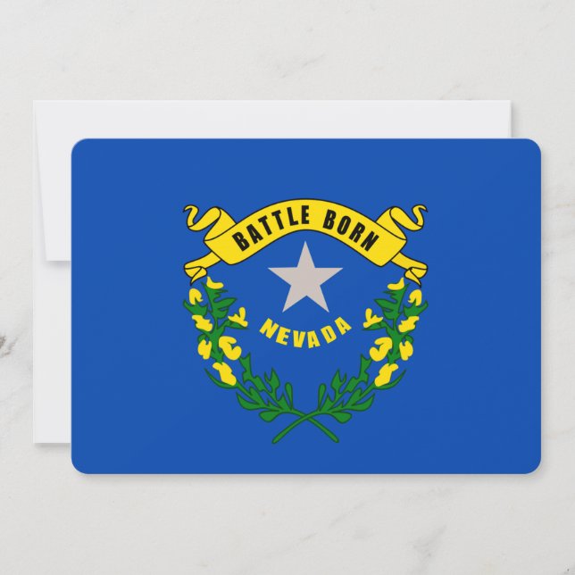 Desenho da Bandeira do Estado de Nevada (Frente)