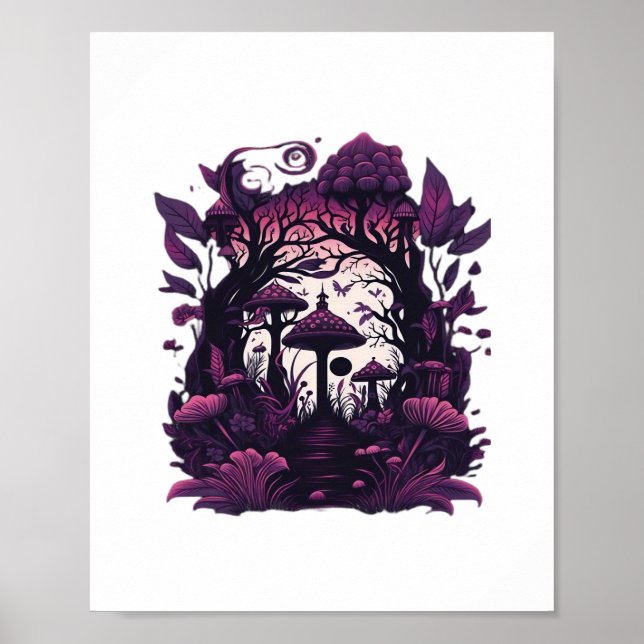 Desenho da Impressão de Testemunhas de Mushroom Wo (Frente)
