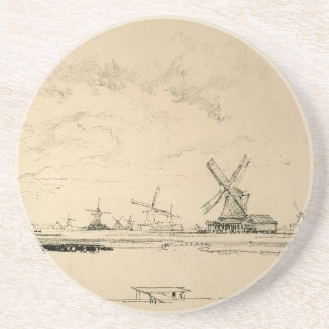 Desenho da porta copos de Windmills (Frente)