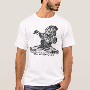 Desenho das codornizes no t-shirt