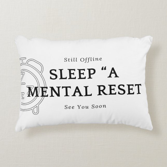 Desenho de Almofadas Dormir Um Reinício Mental (Frente)