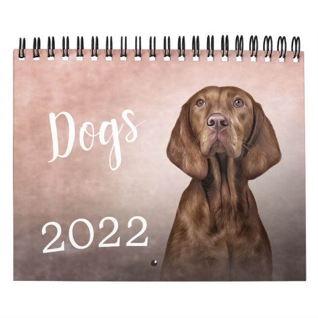 Desenho de calendário de cães engraçados (Capa)