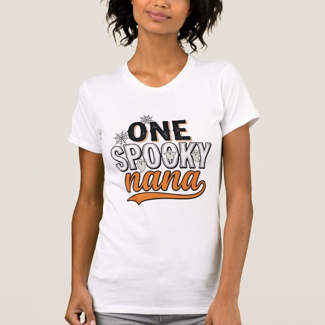 Desenho de Camisa Vintage de Fantasma de Halloween (Frente)