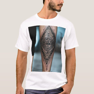 Desenho de camiseta de arte de tatuagem de impress