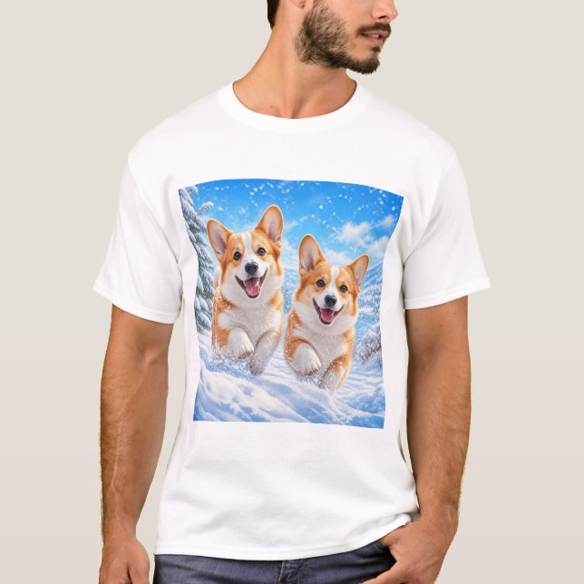 desenho de camiseta de cães (Frente)