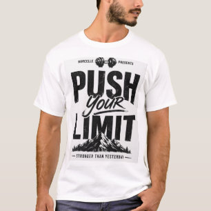desenho de camiseta motivacional preto e branco