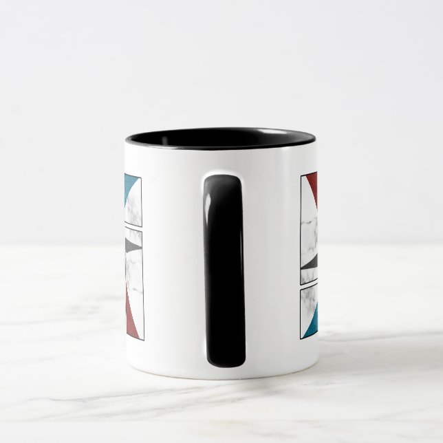 desenho de caneca abstrato mármore (Alça)