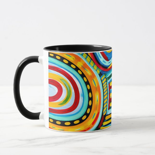 Desenho de Caneca Colorido  (Esquerda)