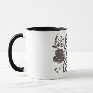 desenho de caneca de pausa para café