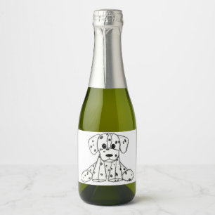 Desenho de cão de pelúcia Dalmaciano em forma de