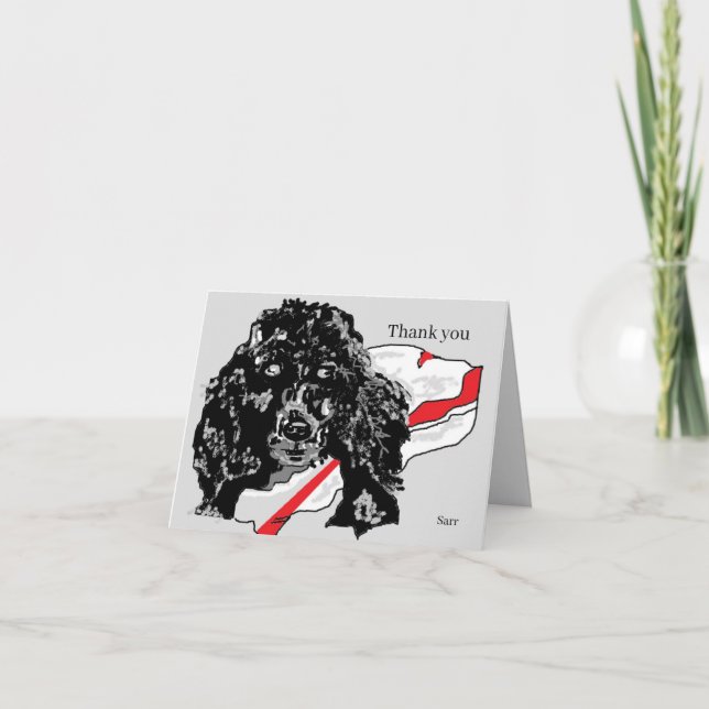 Desenho de Cartões de agradecimentos dobrado de um (Frente)