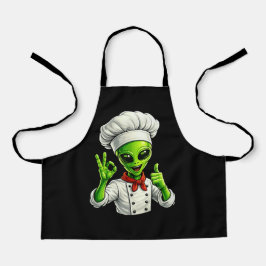 Desenho de Chef Alien Divertido Cozinheiro Espacia