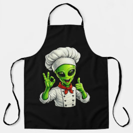 Desenho de Chef Alien Divertido Cozinheiro Espacia