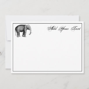 Desenho de Elefante Vintage