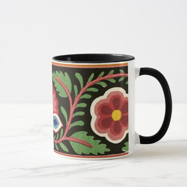 Desenho de Flor Colorida - Caneca (Direita)