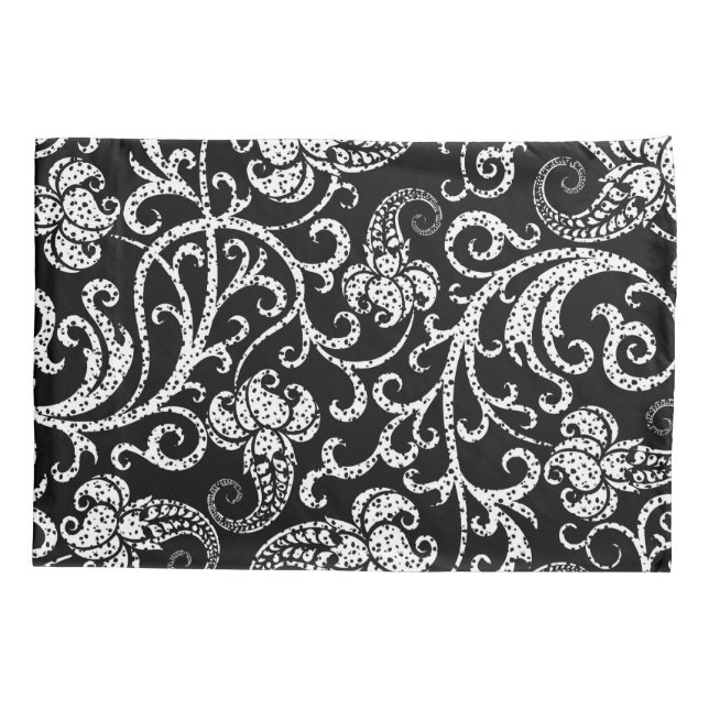 Desenho de flores dálmata preto fofo (Verso)