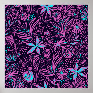 desenho de folhas de padrão impressão