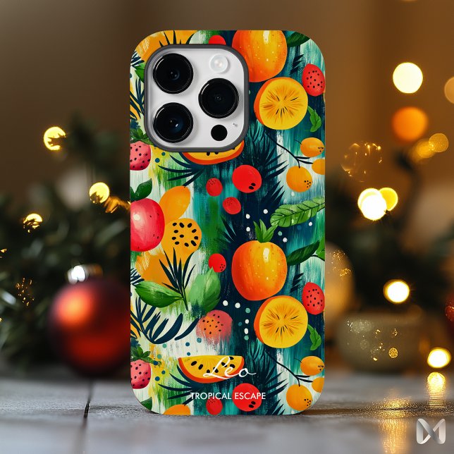 Desenho de Frutas de Fuga Tropical com Laranja e V (Criador carregado)