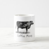 Desenho de lápis da CANECA de CAFÉ da VACA (café