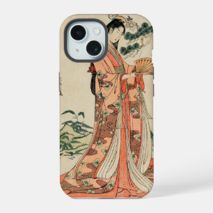 Desenho de madeira antiga da mulher japonesa