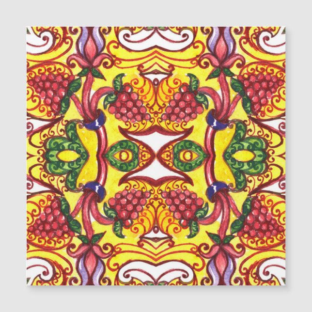 Desenho De Mão: Elegância Ornamental Floral. (Frente)