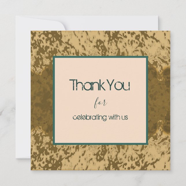 Desenho de moldura azul turquesa com respingos rús (Frente)