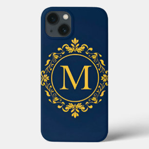 Desenho de Monograma Dourado Elegante