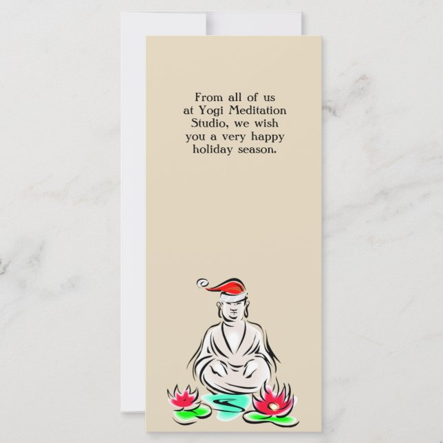 Desenho de Natal Buda (Frente)