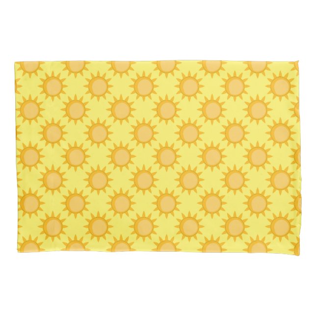 Desenho de padrão de sol radiante em amarelo (Frente)