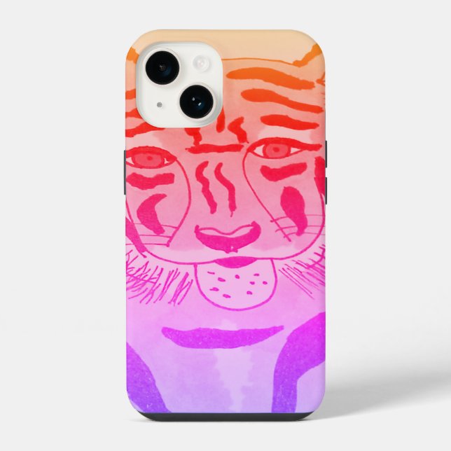 Desenho de Rosto de Tigre (Verso)