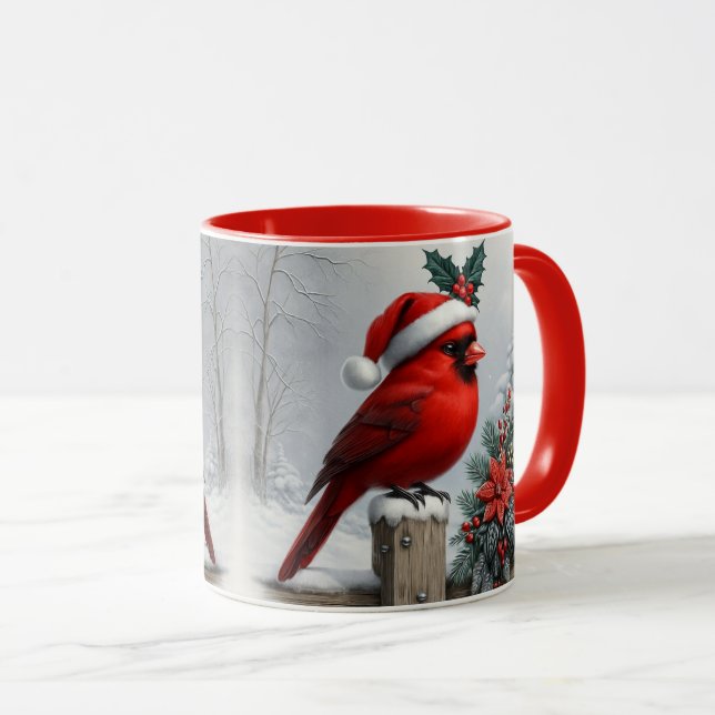 Desenho de Sublimação de Caneca de Natal com Cardi (Frente Esquerda)