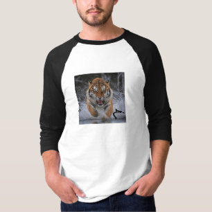 desenho de t-shirt de tigre @ arte de gato