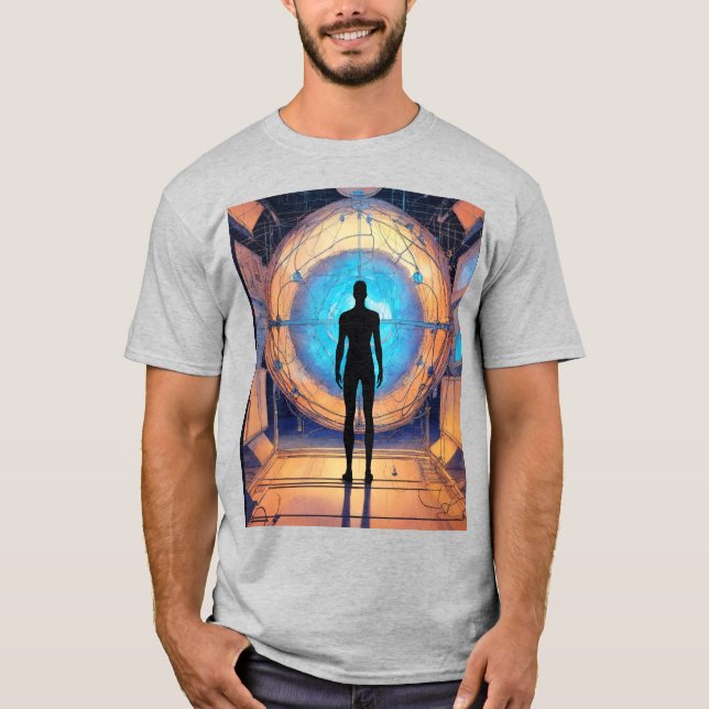 Desenho de uma silhueta corporal T-Shirts (Frente)