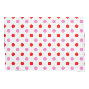 Desenho de Vermelho e Rosa em Fundo Branco com Bol
