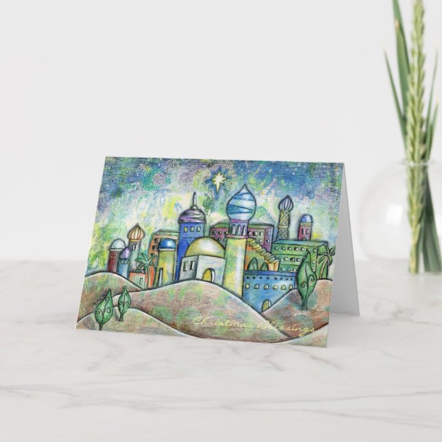 Desenho do Cartão de Natal de Belém (Frente)