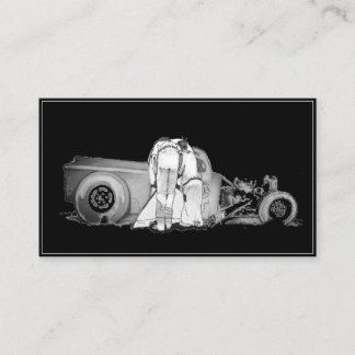 Desenho Do Casal Antigo E Do Cartão de visita