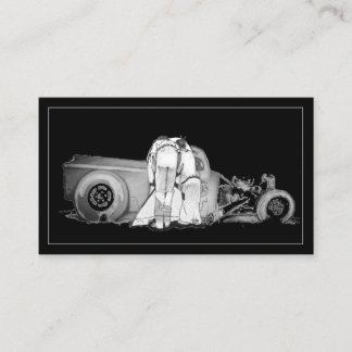 Desenho Do Casal Antigo E Do Cartão de visita