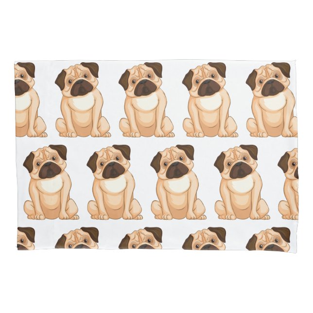 Desenho do Pug Mal-humorado (Frente)