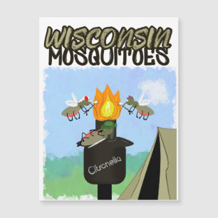 Desenho dos Mosquitos de Wisconsin - Acampamento p