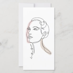 Desenho em Linha da Arte da Mulher - Viva os seus