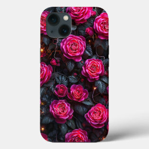 Desenho floral de rosas cor-de-rosa Botânica femin