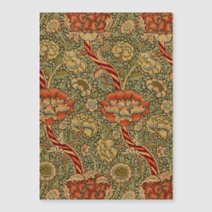 Desenho Floral em Damask de William Morris Wandle 