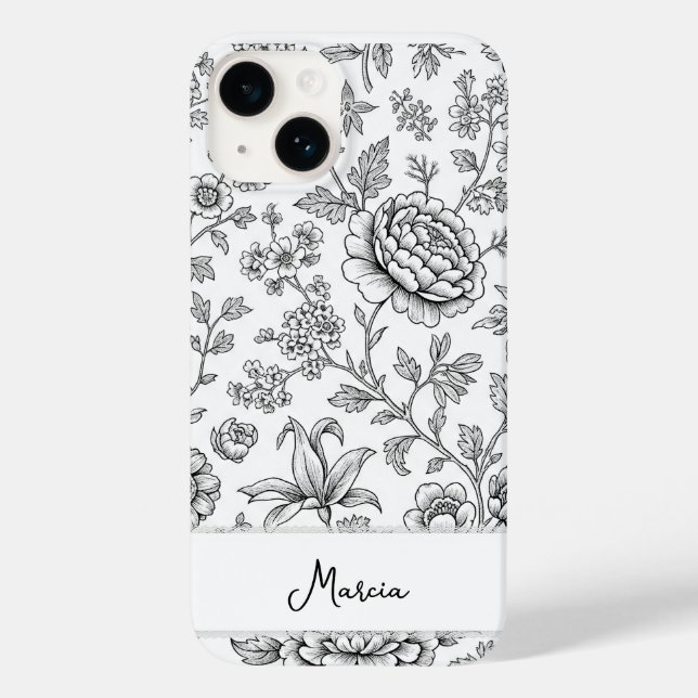 Desenho Floral Personalizado com Elegância e Sofis (Verso)
