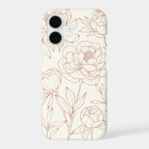 Desenho Floral Rosa em Linha